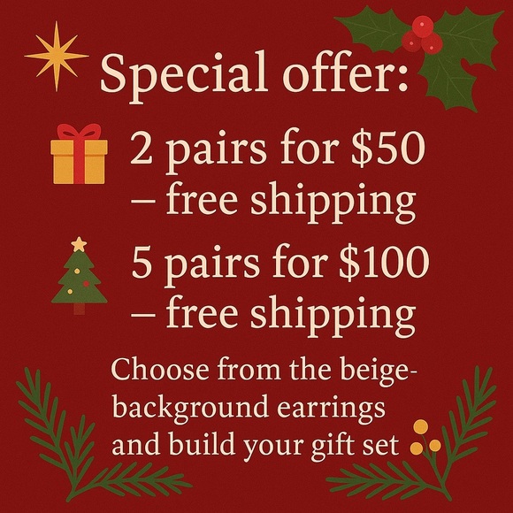 Gold Pearl Stud Earrings | Sparkling Crystal Accent | Christmas Gift for Her - Picture 6 of 8